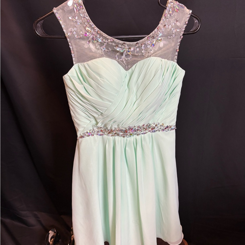 Elegant Mint Green Prom Dress